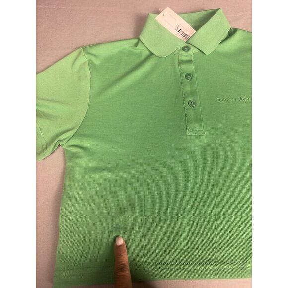 Outdoor Voices Women Kelly Green Cropped Polo Chest Logo‎ Pique Size XXS NWT - Picture 7 of 9